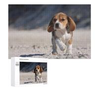 Puzzles for Teenagerss 1000 PCS Beagle on The Beach Puzzles for Adults Fun Games Perfect Decoration Unique Birthday And Xmas Gifts 1000 PCS