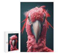 Puzzles for Teenagerss 1000 PCS Big Pink Parrot Bird Art Adult Jigsaw Puzzle Toy Wall Decor Difficult Challenge Christmas Birthday Gifts 1000 PCS