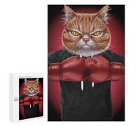 Puzzles for Teenagerss 1000 PCS Boxer Orange Cat Jigsaws for Adults Relaxing Games Difficult Challenge Fun Activities at Home 1000 PCS