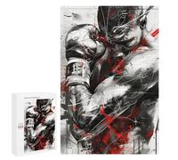 Puzzles for Teenagerss 1000 PCS Boxing Red White Black Jigsaw Puzzle Toy Wall Decor Home Decoration Unique Birthday And Xmas Gifts 1000 PCS
