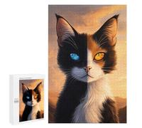 Puzzles for Teenagerss 1000 PCS Calico Cat Puzzles for Adults Fun Games Perfect Decoration Unique Birthday And Xmas Gifts 1000 PCS