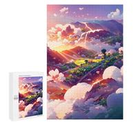 Puzzles for Teenagerss 1000 PCS Cloudy Mountain Serenity Jigsaw for Adults Relax Games Perfect Decoration Fun Activities at Home 1000 PCS