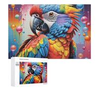 Puzzles for Teenagerss 1000 PCS Colorful Macaw Parrot Art Jigsaw for Adults Relax Games Perfect Decoration Fun Activities at Home 1000 PCS