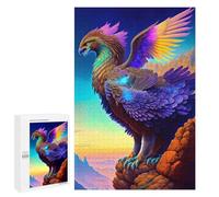 Puzzles for Teenagerss 1000 PCS Colorful Mythical Bird Artwork Jigsaw Puzzle Relax Games Perfect Decoration Unique Birthday And Xmas Gifts 1000 PCS