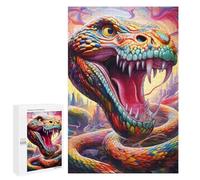 Puzzles for Teenagerss 1000 PCS Colorful Serpent Artwork Jigsaw for Adults Relax Games Perfect Decoration Fun Activities at Home 1000 PCS