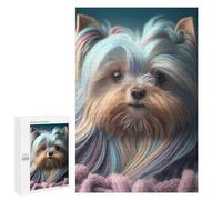 Puzzles for Teenagerss 1000 PCS Colorful Yorkshire Terrier Portrait Jigsaws for Adults Relaxing Games Difficult Challenge Fun Activities at Home 1000 PCS