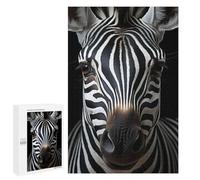 Puzzles for Teenagerss 1000 PCS Cool Zebra Animal Portrait Jigsaw Puzzle Fun Games Pattern Assembly Unique Birthday And Xmas Gifts 1000 PCS
