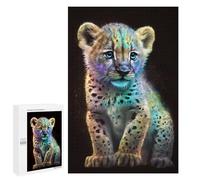 Puzzles for Teenagerss 1000 PCS Cute Galaxy Baby Leopard Jigsaws for Adults Relaxing Games Difficult Challenge Fun Activities at Home 1000 PCS