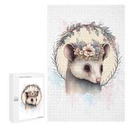 Puzzles for Teenagerss 1000 PCS Cute Watercolor Possum Puzzles for Adults Fun Games Perfect Decoration Unique Birthday And Xmas Gifts 1000 PCS