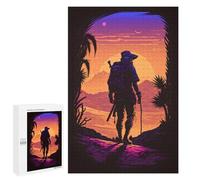 Puzzles for Teenagerss 1000 PCS Desert Explorer Silhouette Jigsaws for Adults Relaxing Games Difficult Challenge Fun Activities at Home 1000 PCS