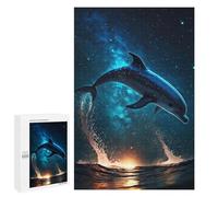 Puzzles for Teenagerss 1000 PCS Dolphin Space Jigsaws for Adults Relaxing Games Difficult Challenge Fun Activities at Home 1000 PCS