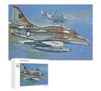 Puzzles for Teenagerss 1000 PCS Douglas A4 SkyHawk Jigsaw Puzzle Brain Teaser Game Birthday Present Fun at Home Activities, 1000 PCS
