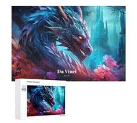 Puzzles for Teenagerss 1000 PCS Dragon's Fiery Majesty Jigsaw for Adults Relax Games Perfect Decoration Fun Activities at Home 1000 PCS