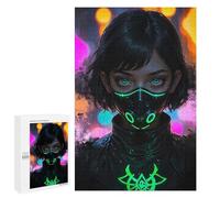 Puzzles for Teenagerss 1000 PCS Emerald Mask Girl Jigsaw Puzzle Relax Games Perfect Decoration Unique Birthday And Xmas Gifts 1000 PCS