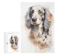 Puzzles for Teenagerss 1000 PCS English Setter Portrait Adult Jigsaw Puzzle Toy Wall Decor Difficult Challenge Christmas Birthday Gifts 1000 PCS