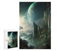 Puzzles for Teenagerss 1000 PCS Exoplanet Aurora Prime Adult Jigsaw Puzzle Relaxing Games Wall Decoration Fun Activities at Home 1000 PCS