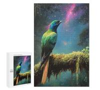 Puzzles for Teenagerss 1000 PCS Exotic Bird Under Starry Sky Jigsaw Puzzle Toy Wall Decor Home Decoration Unique Birthday And Xmas Gifts 1000 PCS