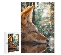 Puzzles for Teenagerss 1000 PCS Fox Butterfly Reflection Jigsaw Puzzle Toy Wall Decor Home Decoration Unique Birthday And Xmas Gifts 1000 PCS