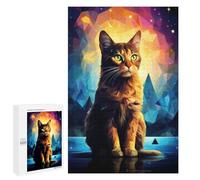 Puzzles for Teenagerss 1000 PCS Geometric Cat Jigsaw Puzzle Toy Wall Decor Home Decoration Unique Birthday And Xmas Gifts 1000 PCS