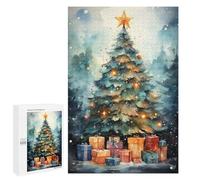 Puzzles for Teenagerss 1000 PCS Glistening Pine Tree Jigsaws for Adults Relaxing Games Difficult Challenge Fun Activities at Home 1000 PCS