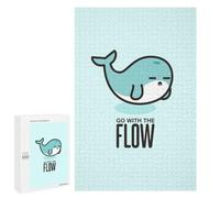 Puzzles for Teenagerss 1000 PCS Go with The Flow Adult Jigsaw Puzzle Toy Wall Decor Difficult Challenge Christmas Birthday Gifts 1000 PCS