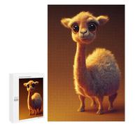 Puzzles for Teenagerss 1000 PCS Golden Llama Portrait Jigsaws for Adults Relaxing Games Difficult Challenge Fun Activities at Home 1000 PCS