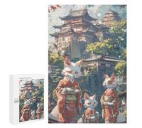 Puzzles for Teenagerss 1000 PCS Japanese Cats Anime Asian Jigsaw Puzzle Toy Wall Decor Home Decoration Unique Birthday And Xmas Gifts 1000 PCS