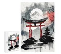 Puzzles for Teenagerss 1000 PCS Japanese Torii Gate Paint Jigsaw Puzzle Toy Wall Decor Home Decoration Unique Birthday And Xmas Gifts 1000 PCS