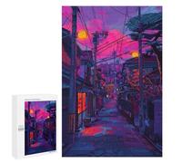 Puzzles for Teenagerss 1000 PCS Japanese Village Adult Jigsaw Puzzle Toy Wall Decor Difficult Challenge Christmas Birthday Gifts 1000 PCS