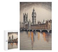Puzzles for Teenagerss 1000 PCS London My Pencil Jigsaws for Adults Relaxing Games Difficult Challenge Fun Activities at Home 1000 PCS