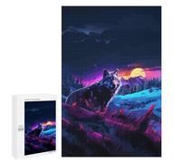 Puzzles for Teenagerss 1000 PCS Lone Wolf Adult Jigsaw Puzzle Toy Wall Decor Difficult Challenge Christmas Birthday Gifts 1000 PCS