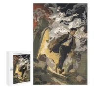 Puzzles for Teenagerss 1000 PCS Man Running from Ghosts Adult Jigsaw Puzzle Toy Wall Decor Difficult Challenge Christmas Birthday Gifts 1000 PCS