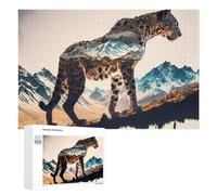 Puzzles for Teenagerss 1000 PCS Mountain Leopard Majesty Jigsaw for Adults Relax Games Perfect Decoration Fun Activities at Home 1000 PCS