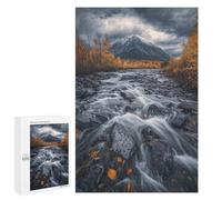 Puzzles for Teenagerss 1000 PCS Mountain Stream in Autumn Jigsaws for Adults Relaxing Games Difficult Challenge Fun Activities at Home 1000 PCS