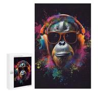 Puzzles for Teenagerss 1000 PCS Orangutan Colorful Jigsaw Puzzle Fun Games Pattern Assembly Unique Birthday And Xmas Gifts 1000 PCS