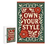 Puzzles for Teenagerss 1000 PCS Own Your Style Floral Art Jigsaw Puzzle Relax Games Perfect Decoration Unique Birthday And Xmas Gifts 1000 PCS