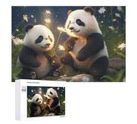 Puzzles for Teenagerss 1000 PCS Panda Paradise A Whimsical Garden Adventure Teenagers Puzzles Relaxing Games Presents for Women Fun Activities at Home 1000 PCS