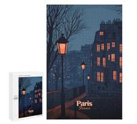 Puzzles for Teenagerss 1000 PCS Paris Night Scene Adult Jigsaw Puzzle Relaxing Games Wall Decoration Fun Activities at Home 1000 PCS