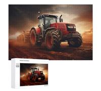 Puzzles for Teenagerss 1000 PCS Powerful Farm Tractor in Action -14 Jigsaw for Adults Relax Games Perfect Decoration Fun Activities at Home 1000 PCS