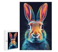 Puzzles for Teenagerss 1000 PCS Rabbit Neon Jigsaw Puzzle Toy Wall Decor Home Decoration Unique Birthday And Xmas Gifts 1000 PCS