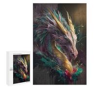 Puzzles for Teenagerss 1000 PCS Rainbow Dragon Adult Jigsaw Puzzle Toy Wall Decor Difficult Challenge Christmas Birthday Gifts 1000 PCS
