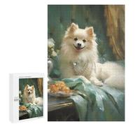 Puzzles for Teenagerss 1000 PCS Regal Pomeranian Portrait Jigsaws for Adults Relaxing Games Difficult Challenge Fun Activities at Home 1000 PCS