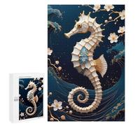 Puzzles for Teenagerss 1000 PCS Seahorse Kintsugi Art Jigsaw Puzzle Toy Wall Decor Home Decoration Unique Birthday And Xmas Gifts 1000 PCS