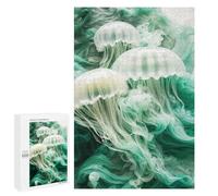 Puzzles for Teenagerss 1000 PCS Smoky Ethereal Jellyfish Jigsaw Puzzle Toy Wall Decor Home Decoration Unique Birthday And Xmas Gifts 1000 PCS
