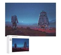 Puzzles for Teenagerss 1000 PCS Space Exploration Astronaut And Rocket on Mars Teenagers Puzzles Relaxing Games Presents for Women Fun Activities at Home 1000 PCS