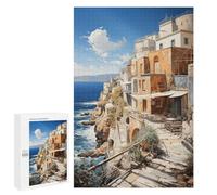 Puzzles for Teenagerss 1000 PCS Sunset Over Santorini Adult Jigsaw Puzzle Toy Wall Decor Difficult Challenge Christmas Birthday Gifts 1000 PCS