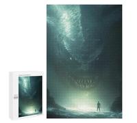 Puzzles for Teenagerss 1000 PCS Thalassophobia Underwater Monster Encounter Teenagers Puzzles Anti-Stress Toys Wall Decoration Unique Birthday And Xmas Gifts 1000 PCS