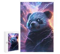 Puzzles for Teenagerss 1000 PCS Thundering Panda Storm -4 Jigsaw Puzzle Fun Games Pattern Assembly Unique Birthday And Xmas Gifts 1000 PCS