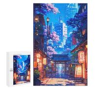 Puzzles for Teenagerss 1000 PCS Tokyo Spring Jigsaw Puzzle Fun Games Pattern Assembly Unique Birthday And Xmas Gifts 1000 PCS
