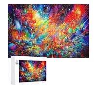 Puzzles for Teenagerss 1000 PCS Vibrant Cosmic Abstract Painting Teenagers Puzzles Relaxing Games Presents for Women Fun Activities at Home 1000 PCS
